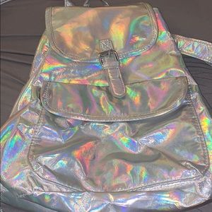 Holographic Mini Backpack